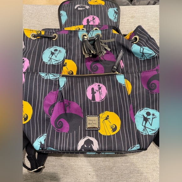 Disney Dooney & Bourke Nightmare Before Christmas Backpack – Jack & Sally Print - Picture 1 of 5